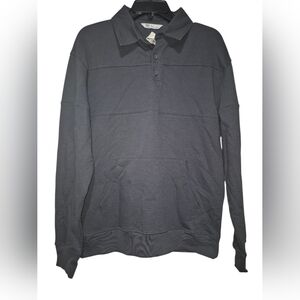 Gray Collared Long Sleeve Shirt